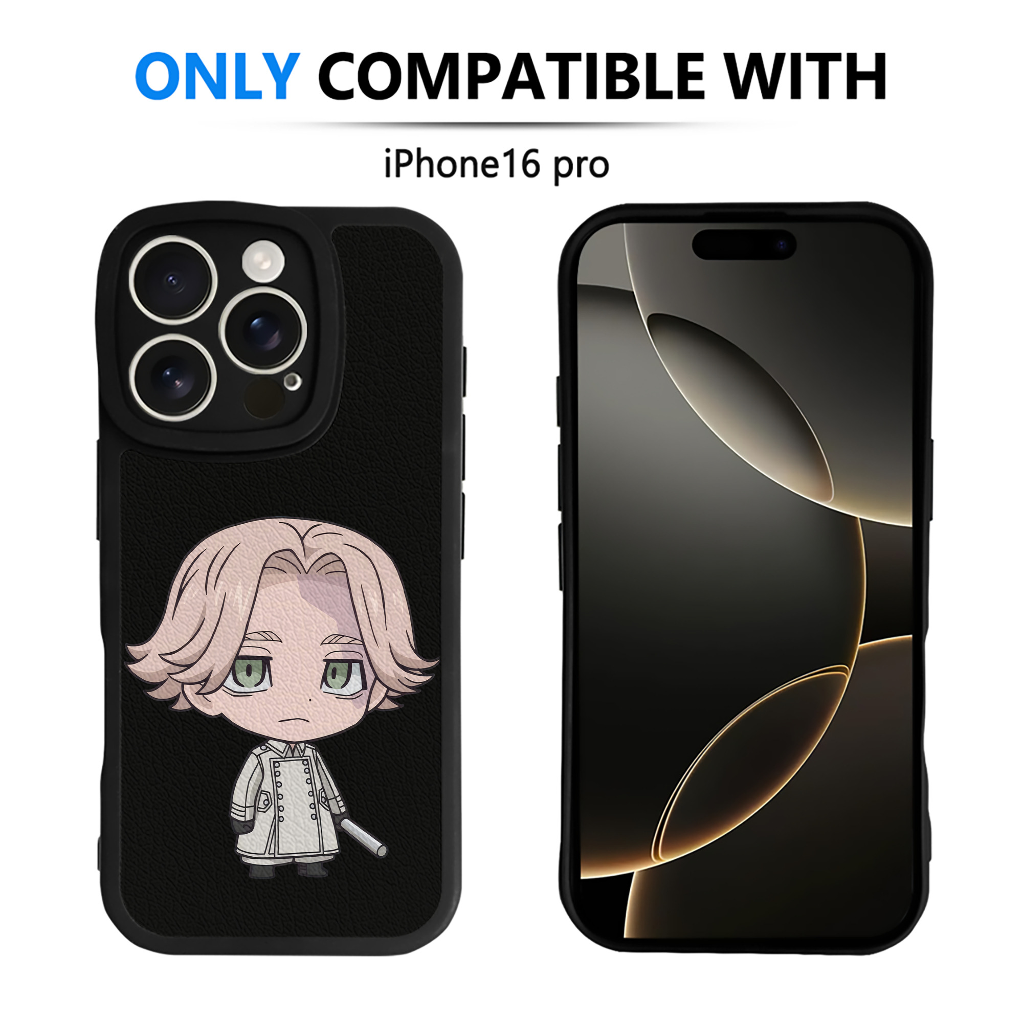 （画像用） 東京リベンジャーズ Tokyo Revengers 【iPhone 16シリーズ対応】シリコンスマホケース（レザー調） 材質：シリコン
